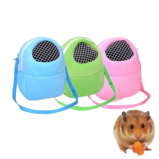 Tragbare Outdoor-Kleintierträger aus Baumwolle, atmungsaktives Mesh-Hamster-Tragetasche, warme Tasche für Eichhörnchen, Chinc