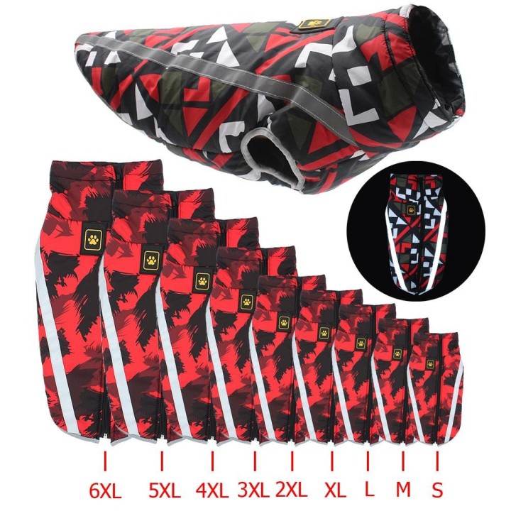 Wasserdichte Haustier-Hundekleidung für kleine, mittelgroße und große Hunde, warme Winter-Hundejacke, reflektierender Welpenm