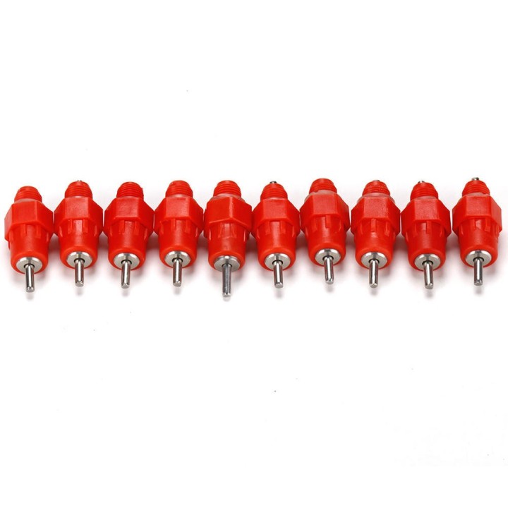 10 Pcs Push Nippel Tasse Geflügel Huhn Vogel Wachtel Trinker Waterer