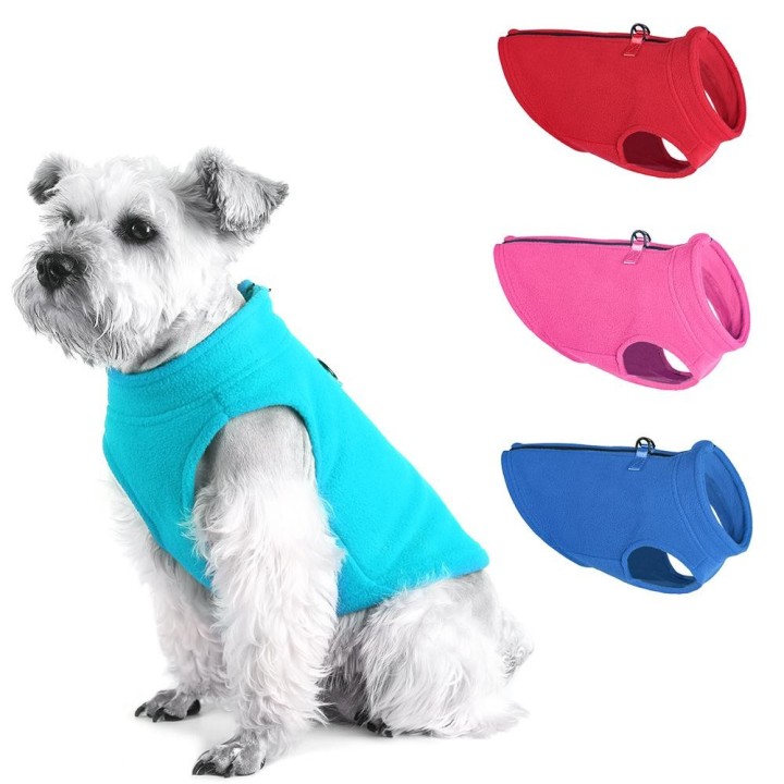 Warme Hundeweste, weiche Fleece-Kleidung, Welpenkleidung, Bulldoggen-Mantel, Mops-Kostüm, Pudel-Chihuahua-Jacke, Outfits für