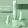 Haustierrasierer, elektrische Schermaschine zur Haarentfernung bei Hunden und Katzen, 4-in-1-Fußrasierer-Elektroset, Trimm- u