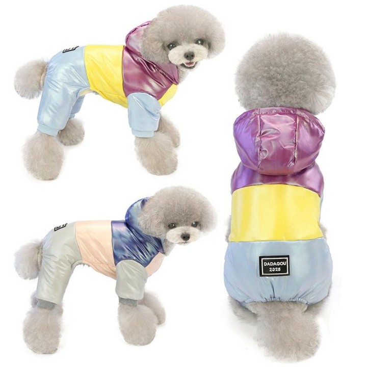 Wasserdichter Hundemantel Winter Haustier Hunde Kleidung Overall für mittelgroße Hunde Welpenjacke Chihuahua Yorkshire Bulldo