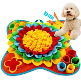 Pad Weiche Reißfeste Hund Snuffle Matte mit Sound Pet Futtersuche Matte Treat Dispenser