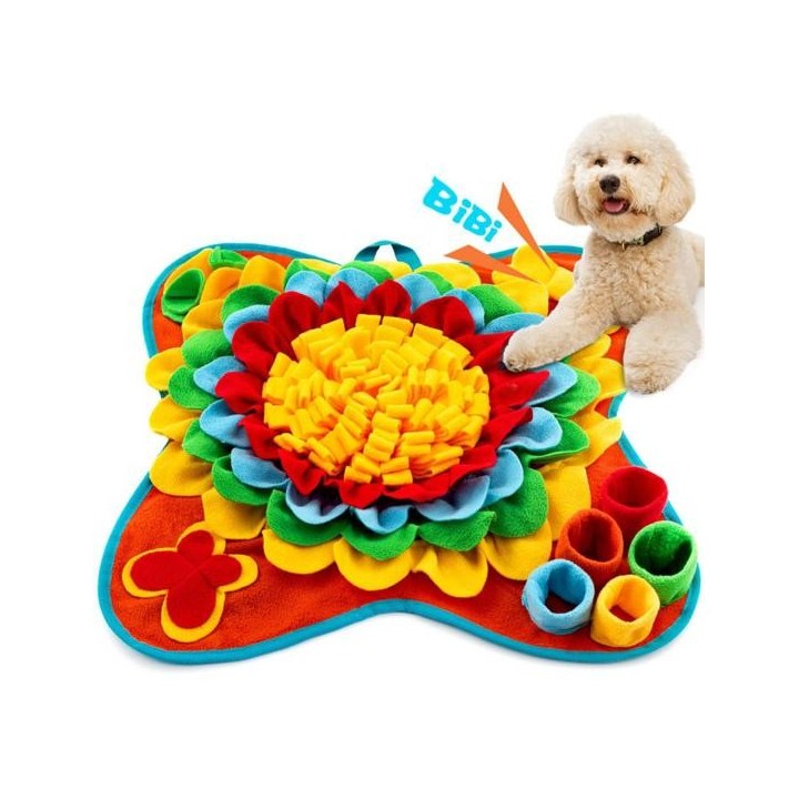Pad Weiche Reißfeste Hund Snuffle Matte mit Sound Pet Futtersuche Matte Treat Dispenser