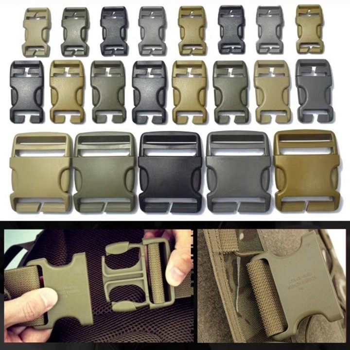 2pcs Plastic Dog Collar Strap 5 Colors Webbing Outdoor Tool Hot sale Curved Buckles  Outdoor Tools 4