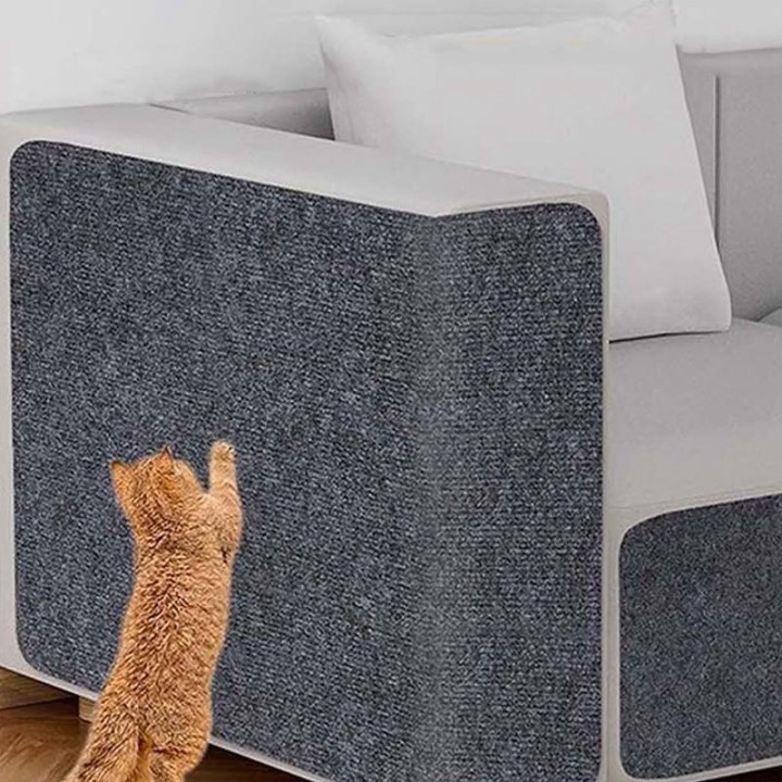 Selbstklebender Teppich für Katzen, Kratzbrett für die Wand, Anti-Katzenkratzbrett für Sofas, DIY-Katzenkratzbrett, Sofaschut