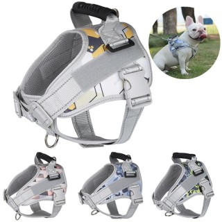 Haustiergeschirr für mittelgroße und große Hunde, verstellbarer Brustgurt, reflektierende Hundegeschirre, Haustier-Outdoor-Wa