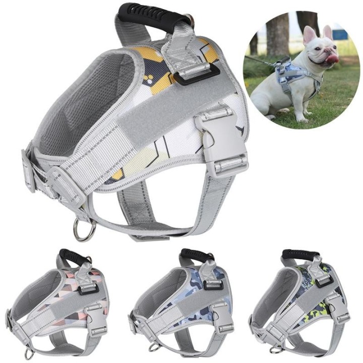 Haustiergeschirr für mittelgroße und große Hunde, verstellbarer Brustgurt, reflektierende Hundegeschirre, Haustier-Outdoor-Wa