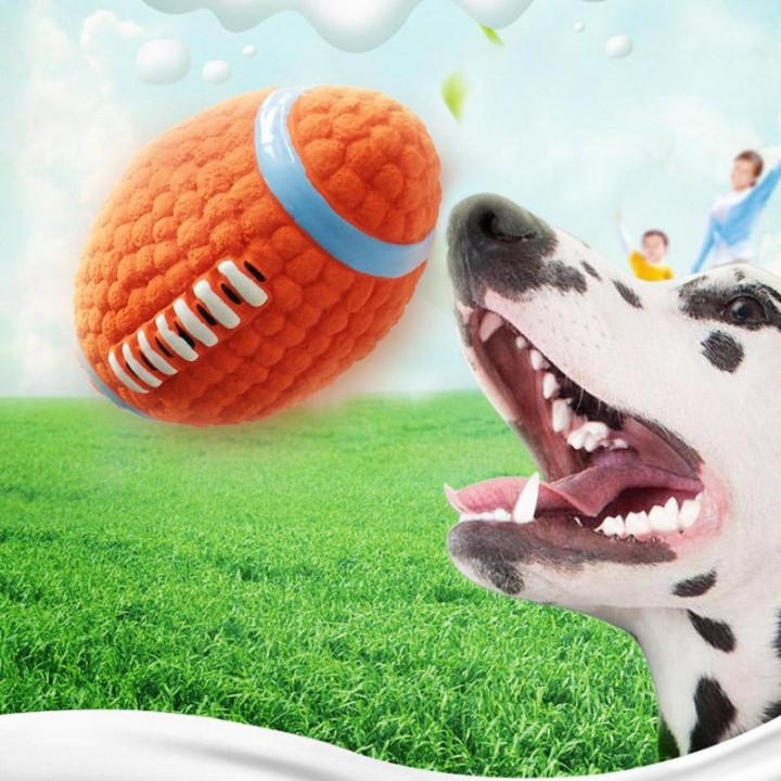 Hund Ball Spielzeug Interaktive Unzerstörbare Quietschende Gummi Welpen Kauen Ball Spielen Biss Beständig Spiel Haustier Spie