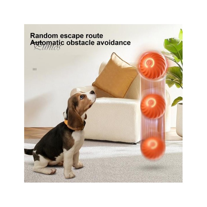 Interaktives Hundespielzeug mit rollendem Ball, bewegungsaktiviertes, wiederaufladbares Ballspielzeug, automatisch bewegliche