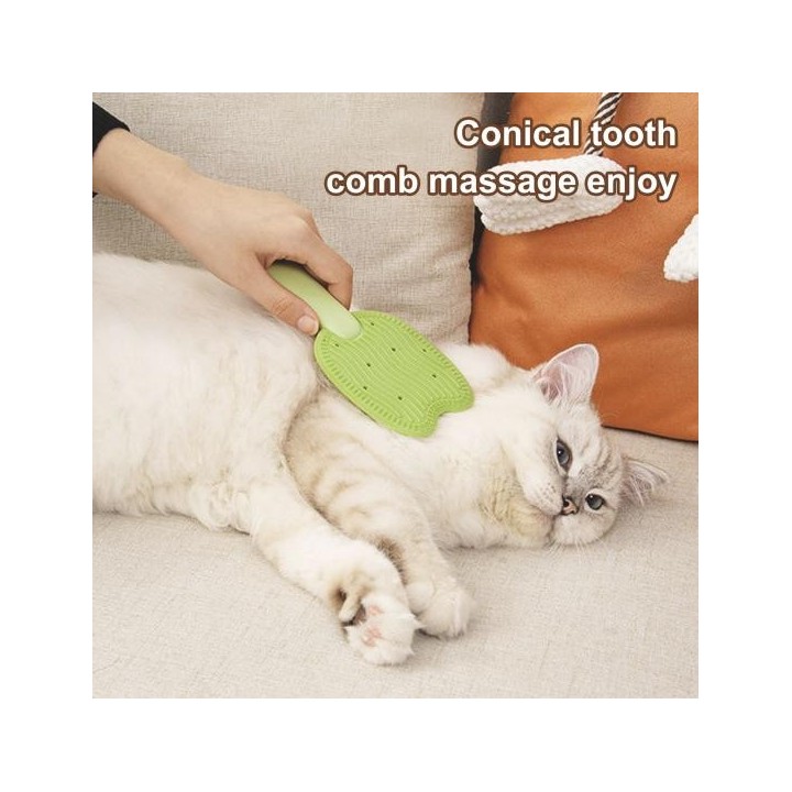 1/2 Stück doppelseitige Tierhaarbürste Hund Katze Massagebürste Welpen Kätzchen verheddert lose Haare Entfernung Kamm Pflegew