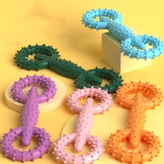 Hunde-Zugring-Kauspielzeug für Welpen, unzerstörbares Haustier-Zugring-Spielzeug, interaktives Kauspielzeug für Welpen zur Li