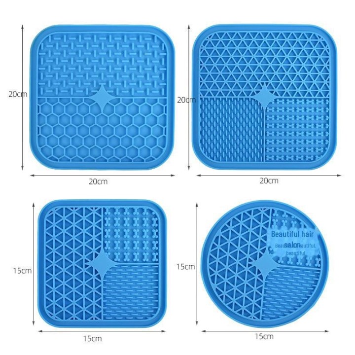 Leckmatte aus Silikon für langsames Fressen für Hunde White lick pad brush (soft brush) weiß