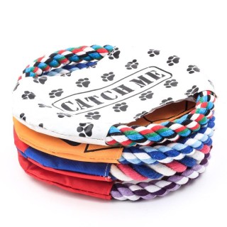 Haustierspielzeug Training Frisbee Canvas Bite Frisbee Spielzeug Hundetraining Outdoor Spaß Spielzeug Heimtierbedarf