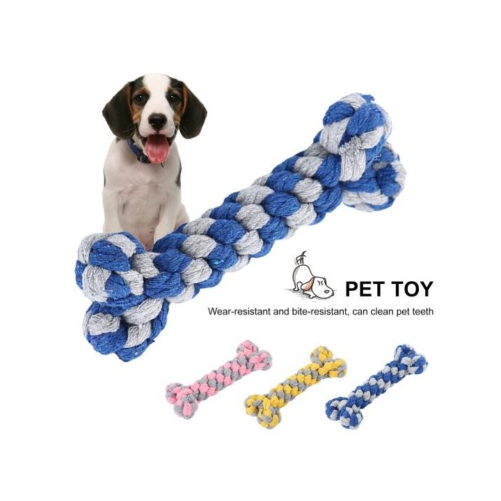 Zähne Molar Spielzeug Hand gewebt Zähne Reinigung Baumwolle Seil Spaß Haustier Hunde