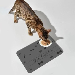 Tiernahrung Matte Schnell Trocknend Saugfähigen Haustier Fütterung Matte Anti-Slip Kieselalgen Schlamm 30 cm