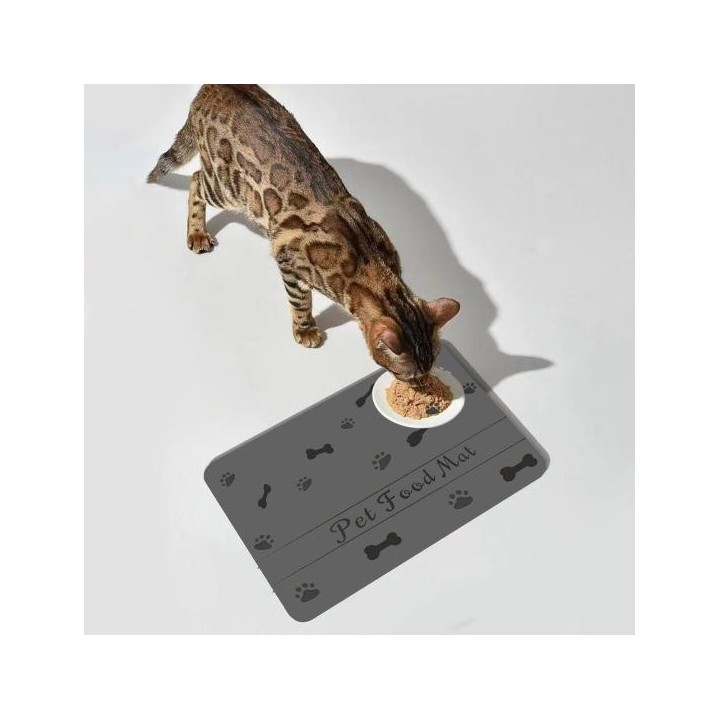 Tiernahrung Matte Schnell Trocknend Saugfähigen Haustier Fütterung Matte Anti-Slip Kieselalgen Schlamm 30 cm