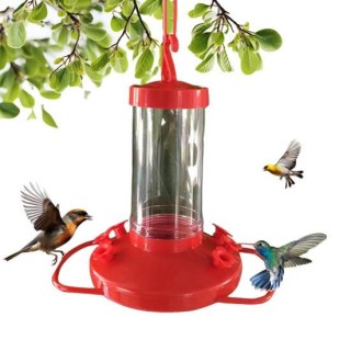 Kolibri-Futterspender zum Aufhängen im Freien, Wildvogel-Futterspender mit 6 Bienenschutz-Futteröffnungen für Garten, Terrass