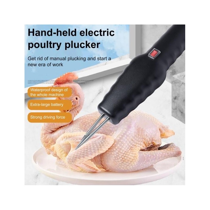 Elektrische Handrupfmaschine für Hühner, schnelles Werkzeug zum Entfernen von Geflügelfedern für Enten, Gänse, Truthähne, kle