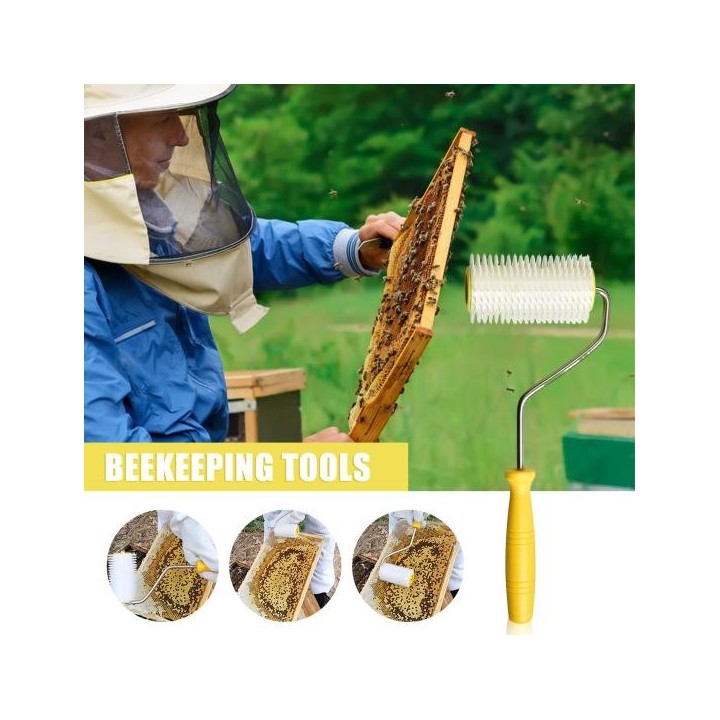 Bienenstock-Entdeckungsnadelwalze, leicht zu reinigen, langlebiges Imkerei-Werkzeug, effizientes Bienenstock-Honig-Extraktion