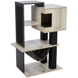 Trixie Kratzbaum CityStyle grau/schwarz 98 cm