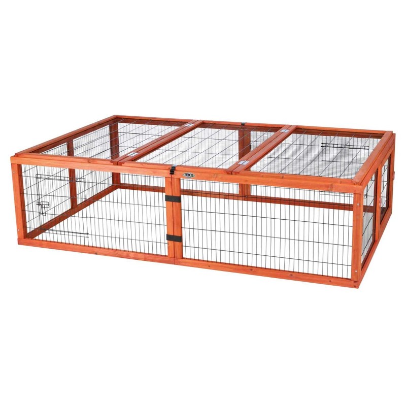 Trixie natura Freilaufgehege mit Abdeckung 174×48×109 cm