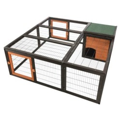 Trixie natura Freilaufgehege mit Abdeckung 150×53×150 cm