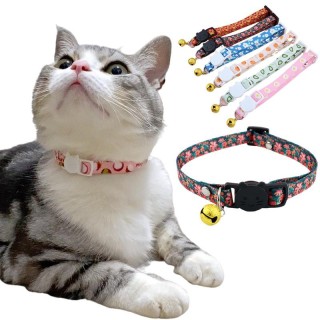 28 Stil Katzenhalsband verstellbar Obst Weihnachten Druck Haustierhalsband mit Glocke Teddy Chihuahua Welpen Kätzchen Halsket