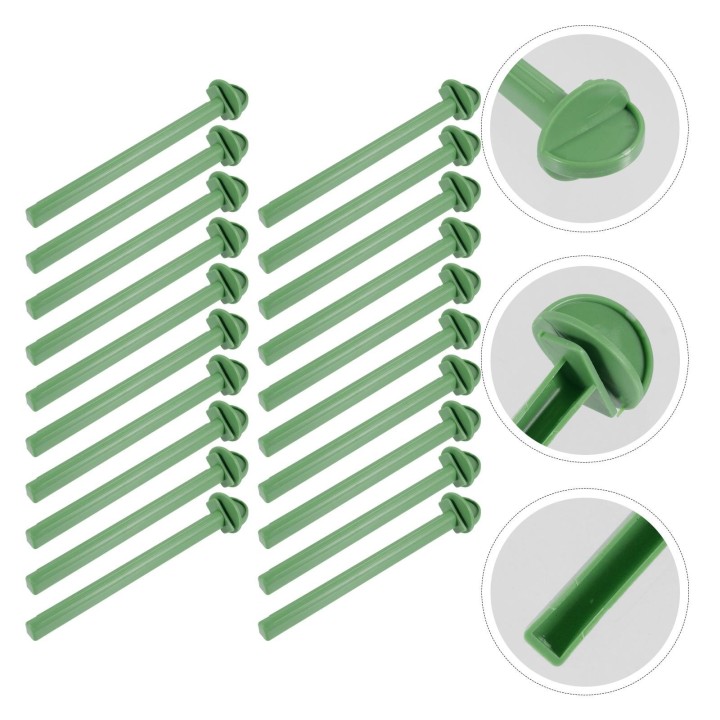 20 Stück Sittich Sittich Vogelkäfig Pole Rod Spielzeug Schleifen Klaue Käfig Papagei Heimtierbedarf Kunststoff Barsch Spiel s