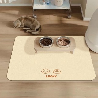 Wasserdichtes, rutschfestes Platzset aus Leder für Haustiere – pflegeleichte, waschfreie, schmutzabweisende Matte für Katzen-