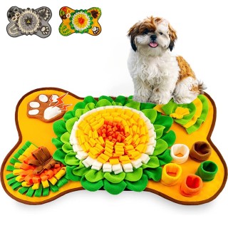 Haustier-Hundespielzeug, rundes Haustier-Pad, waschbar, Training, Futtermatte, zum Ansetzen von Hundespielzeug One Size