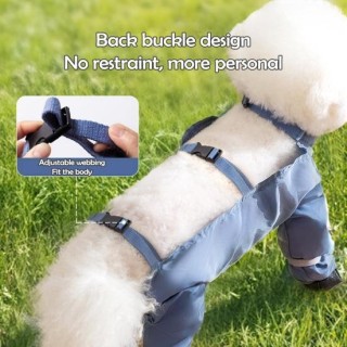 Hundestiefel Leggings Verstellbarer Riemen Wasserdicht Staubdicht Rutschfeste Hundepfotenschutzschuhe S