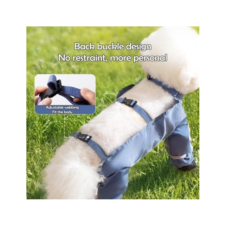 Hundestiefel Leggings Verstellbarer Riemen Wasserdicht Staubdicht Rutschfeste Hundepfotenschutzschuhe S