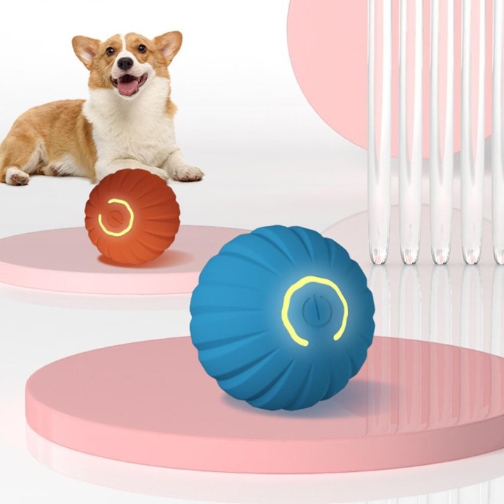 Intelligenter, automatisch beweglicher, hüpfender Rollball, selbstbeweglicher, interaktiver Katzenball, Übungsball für Hausti