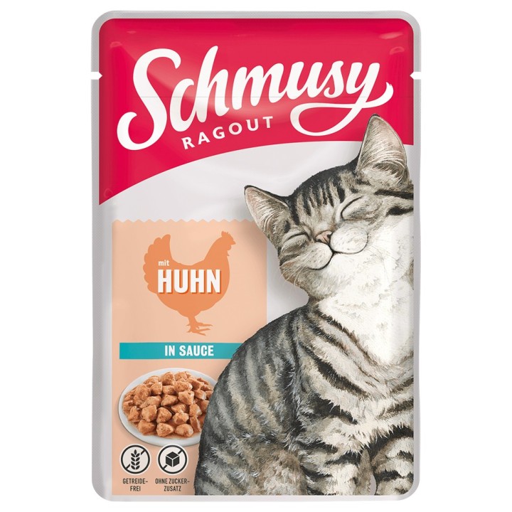 Schmusy Ragout in Sauce 22 x 100 g - Huhn