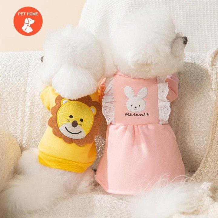 Warme Haustierkleidung, süßer Druckmantel, Hemdjacke für kleine und mittelgroße Hunde, Katzen, Teddy, französische Bulldogge,