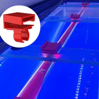 LED-Lampenklemme, feste Lampenrohr-Clip-Montage, T4/T8/T5-Beleuchtung, Aquarium-Zubehör ZY-T36-LED light buckle