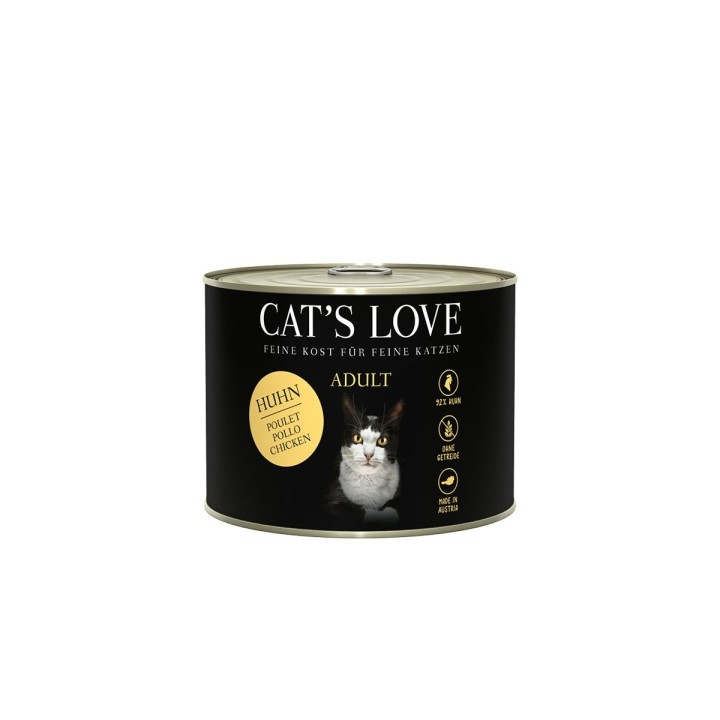Cat's Love Nassfutter Huhn Pur mit Leinöl und Brennnessel 200g
