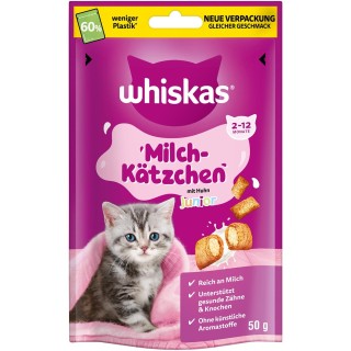 Whiskas Snacks Milch-Kätzchen Huhn 6x50 g