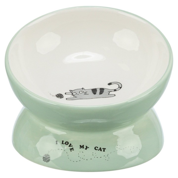 Trixie Keramiknapf erhöht salbei/weiß 0,15 l/ø 13 cm