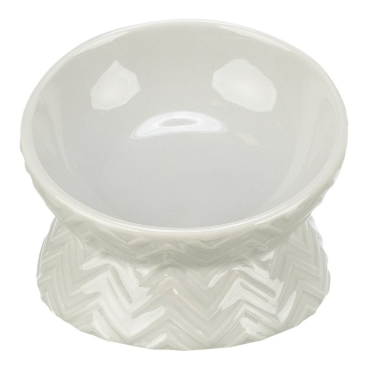 Trixie Keramik Napf erhöht helltaupe 0,15 l