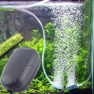 Neu 3W Energie Effiziente Aquarium Sauerstoff Aquarium Super Silent s schwarz