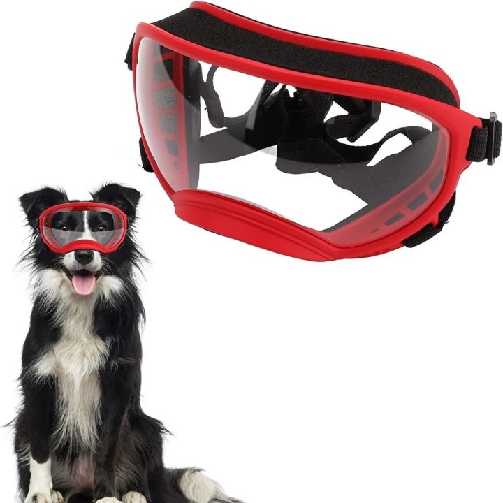 Hundebrille, Haustierbrille, Hundemode, Sport-Sonnenbrille, verstellbarer Riemen für mittelgroße/große Hunde, Skifahren, takt