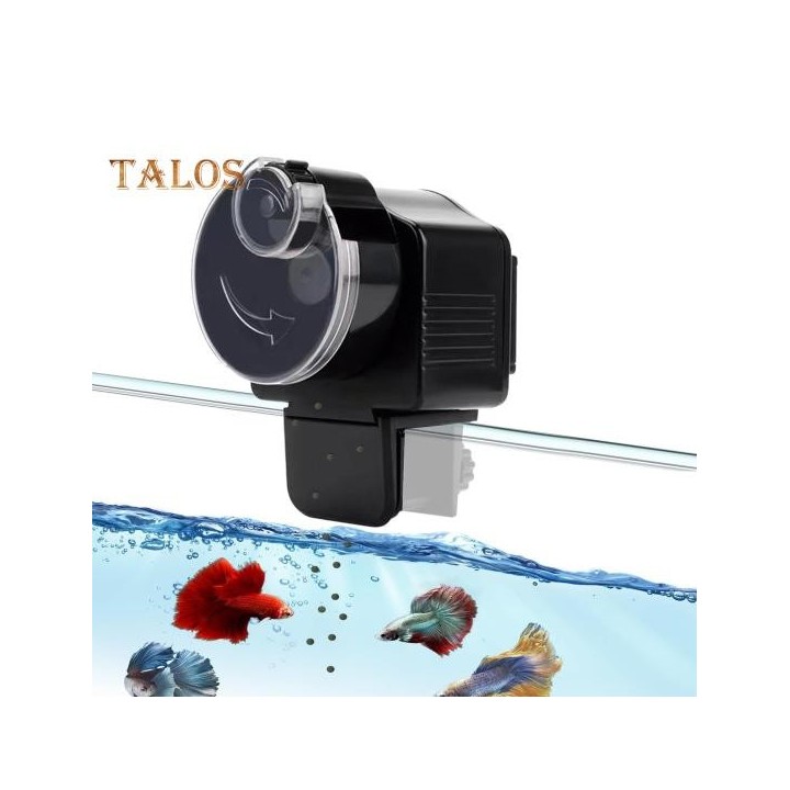 Automatischer Fischfutterspender für Aquarien, 60 ml, automatischer Fischfutterspender, batteriebetriebener Fischfutterspende