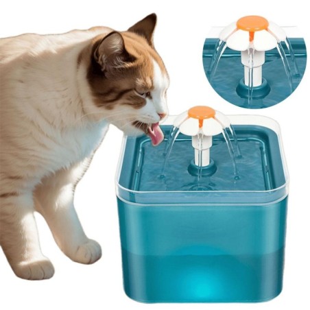 Ultra-leiser kabelloser Katzentrinkbrunnen mit automatischem Sensor, Trinkbrunnen für Haustiere, Katzen und Hunde, Zirkuliere