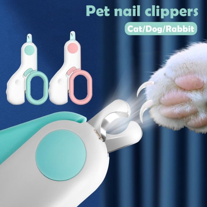 Nagelknipser für Hunde mit LED-Licht, Fellpflege und Pflege, Trimmer für Katzen und Hunde, Nagelknipser für Haustiere, Reinig