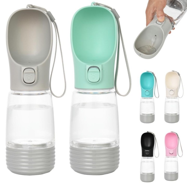 2-in-1-Wasserbecher für Hunde, für kleine und mittelgroße Hunde und Katzen, tragbar, robust, praktisch, für den Außenbereich,