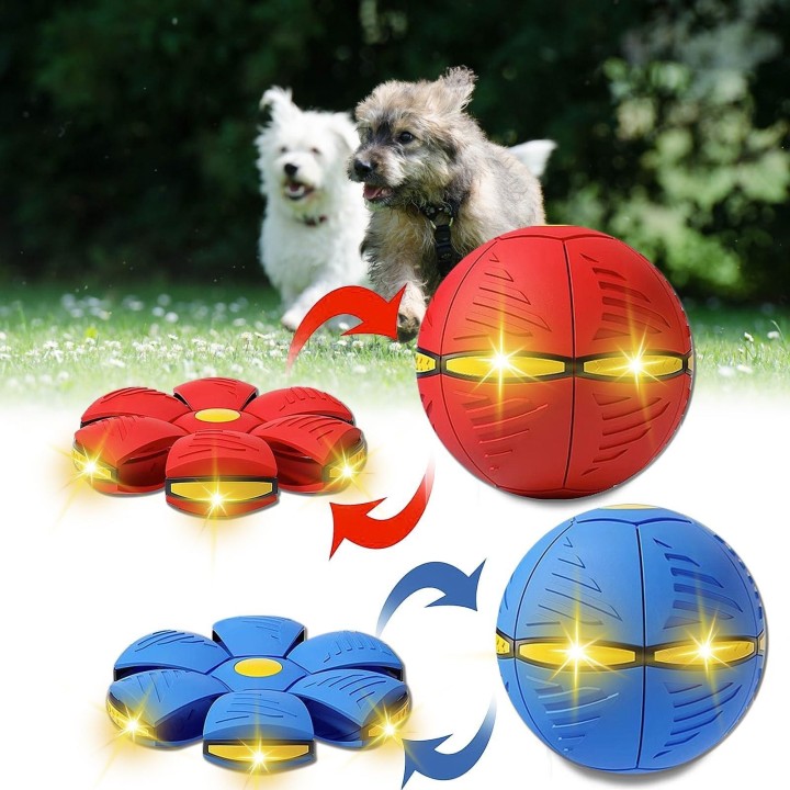 Haustier Hund Spielzeug Fliegende Untertasse Ball Magische Verformung UFO Spielzeug Outdoor Sport Hundetraining Ausrüstung Sp