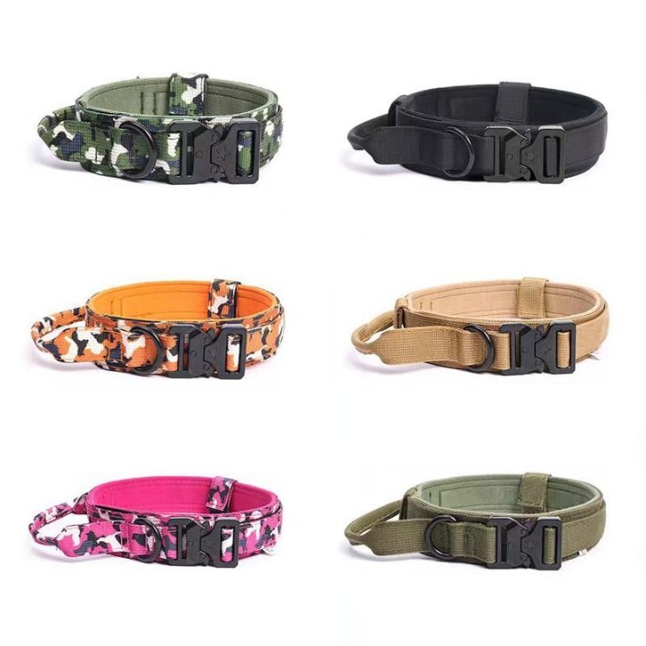 Robuste, taktische Hundehalsband-Leine, militärisch, robust, für mittelgroße und große Hunde, Halsbänder, Deutscher Schäferhu