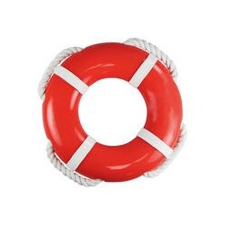 Nobby Hunde-Wasserspielzeug - Rettungsring mit Seil -